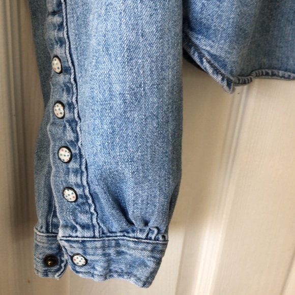 •Levi’s Red Tab Denim Jean Cowboy Western Shirt Button Down - Picture 6 of 9